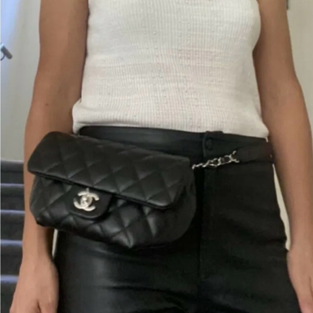 CHANEL UNIFORM waist bag.